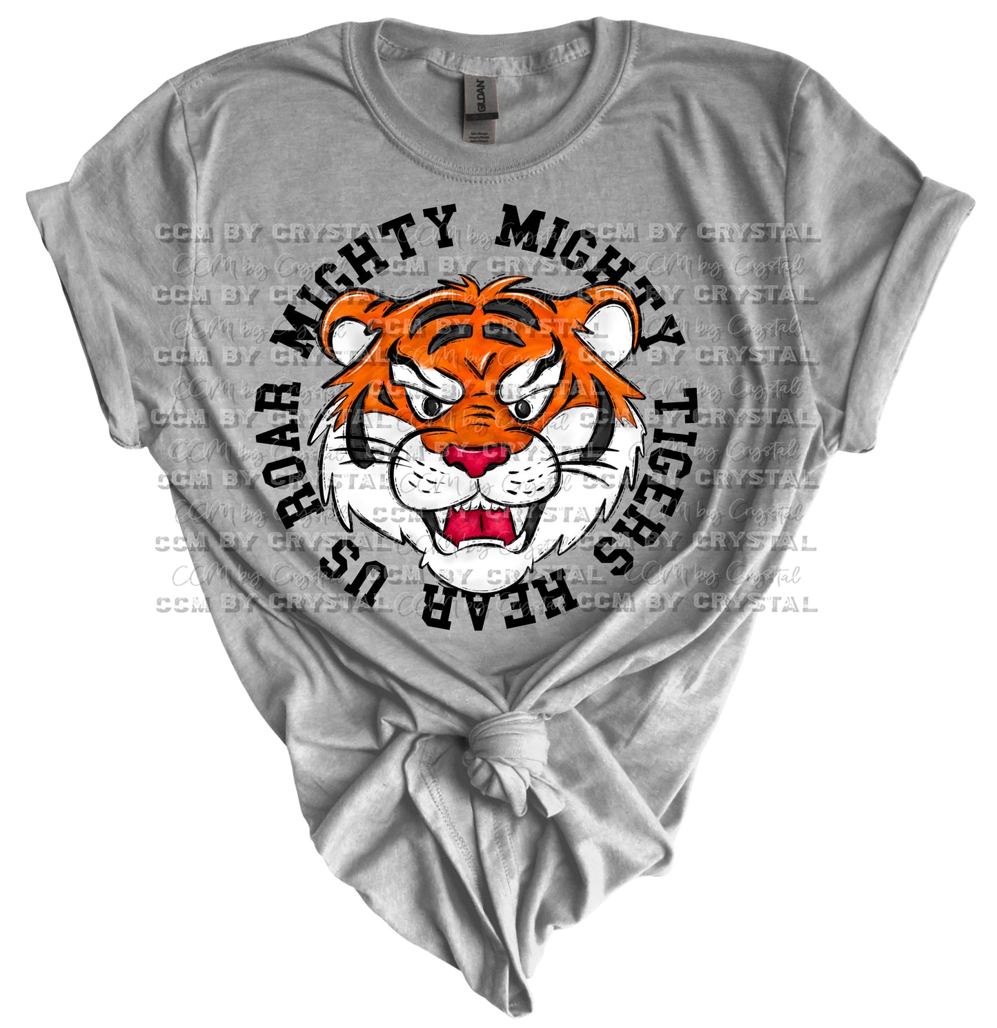 Mighty Mighty Tigers Black Print Gildan Softstyle T-Shirt