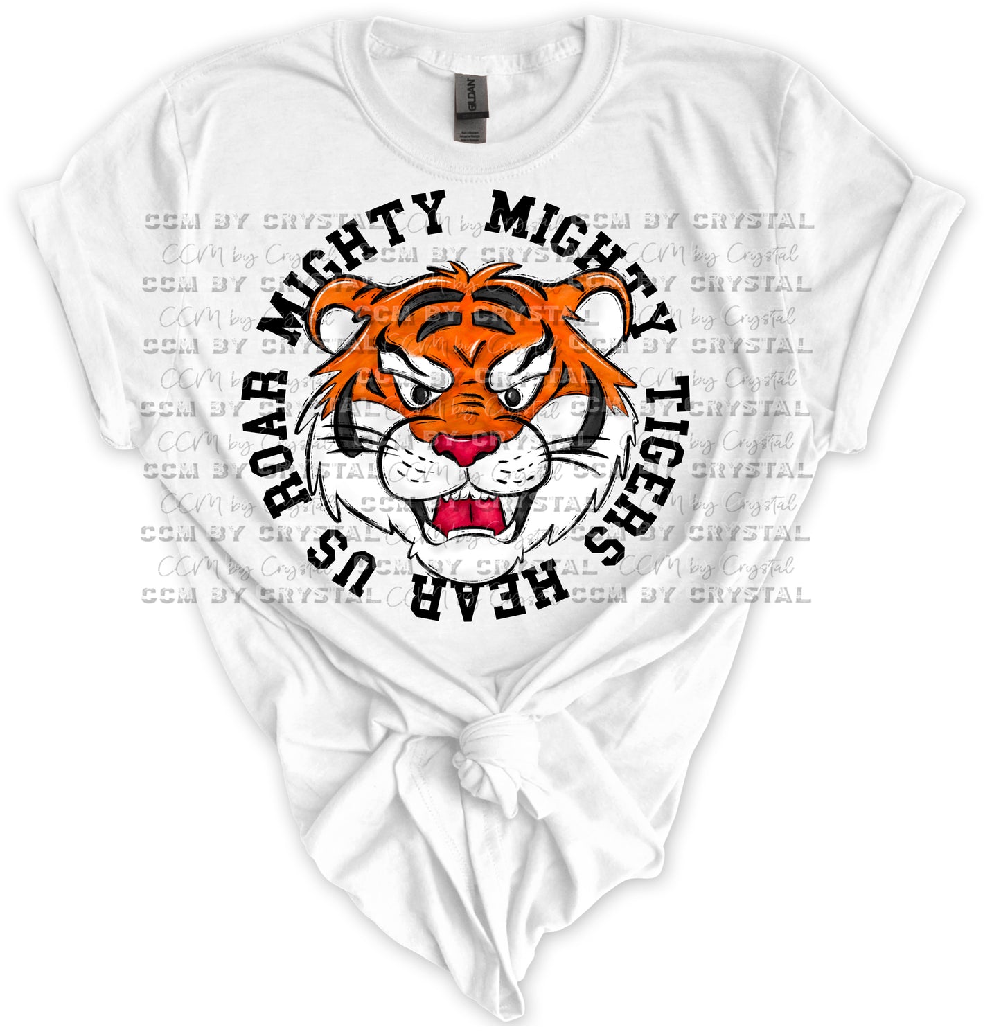 Mighty Mighty Tigers Black Print Gildan Softstyle T-Shirt