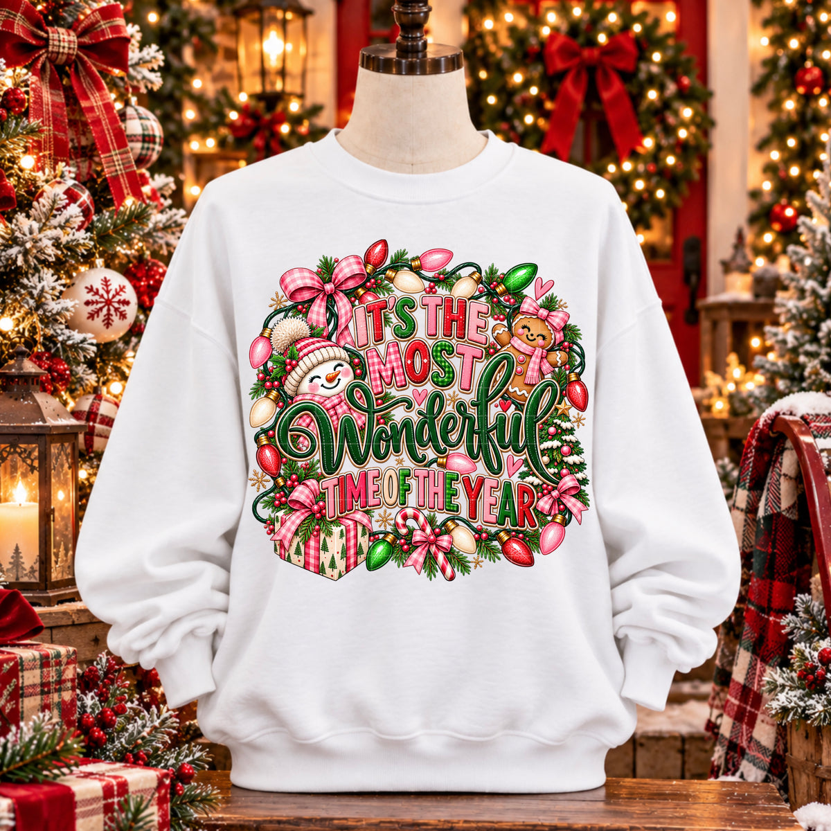 Most Wonderful time Christmas Ready to Press DTF Transfers Sublimation Transfers