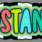 Mustangs Colorful Checkered Sports Mascot Ready to Press Transfer DTF Transfer Sublimation Transfer