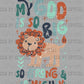 My God is So Big So Strong and So Mighty Cross Christianity Lion Distressed Ready to Press Transfer DTF Transfer Sublimation Transfer