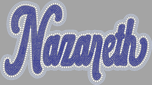 Nazareth 3 Color Approximately 11" wide Spangle Transfer