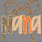 Nana Bow Leopard Faux Glitter Ready to Press Transfer DTF Transfer Sublimation Transfer