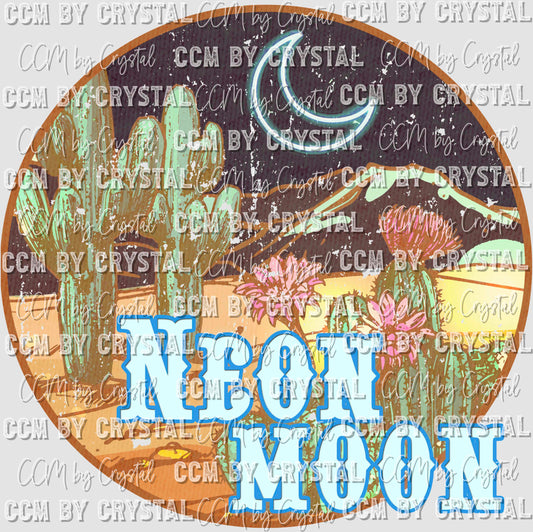 Neon Moon Desert Ready to Press Transfer