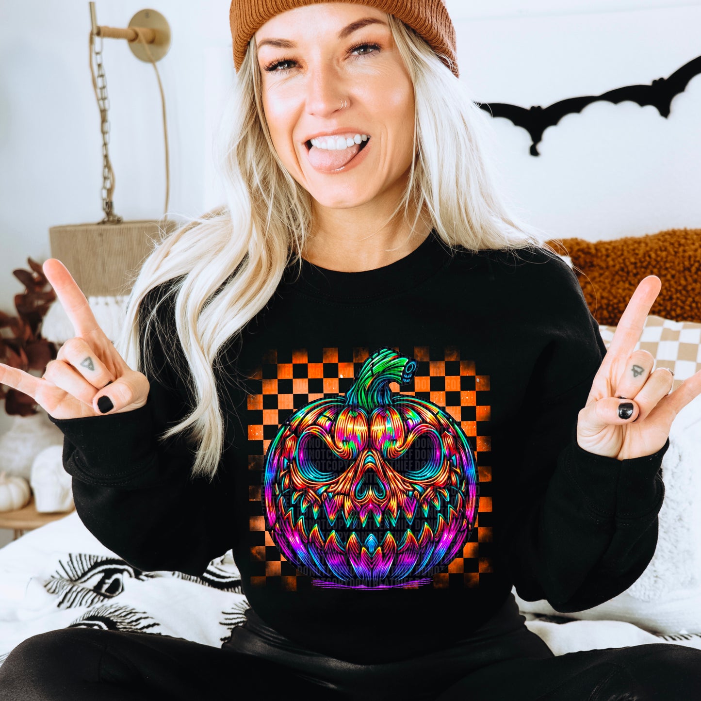 Halloween Jack-o-lantern Ready to Press Transfer