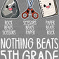 Nothing Beats 5th Grade Rock Paper Scissors Ready to Press Transfer DTF Transfer