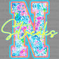 Personalized Letter and Mascot Bright Ready to Press Transfer DTF Transfer