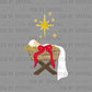 Oh Come Let Us Adore Him Pocket Manger Christianity Bow Ready to Press Transfer DTF Transfer Sublimation Transfer