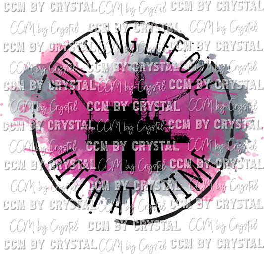 Oilfield Wife Pink Ready to Press Transfer