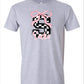 Personalized Girl Letter and Name Checkered T-Shirt HC