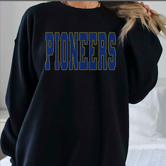 Pioneers 11" Wide 2- Color Spangle Ready to Press Spangle Transfer Sparkle Bling