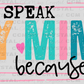 I Speak My Mind Because... Black Ready to Press Transfer