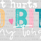 Sleeve to Speak My Mind Because...White Ready to Press Transfer