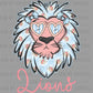 Preppy Lions Mascot Ready to Press Transfer DTF Transfer Sublimation Transfer