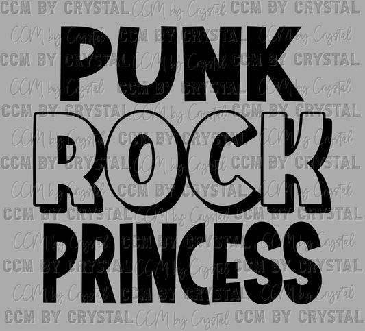 Punk Rock Princess Ready to Press Transfer DTF Transfer Sublimation Transfer