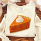 Pumpkin Pie Fall Faux Fake Yarn Ready to Press Transfer DTF Transfer Sublimation Transfer