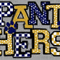 Panthers Paws Checkered Stars Dots Sports Mascot Ready to Press Transfer DTF Transfer Sublimation Transfer