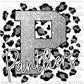 Panthers Silver Glitter Ready To Press Transfer
