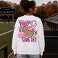 Pink Out Game Day Football Mascot Ready to Press Transfer Direct to Film DTF Transfers