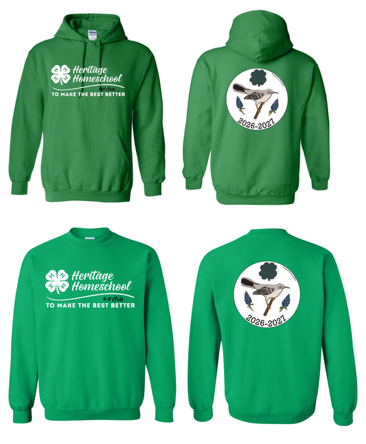 Heritage Homeschool 4-H Sweatshirt and Hoodie