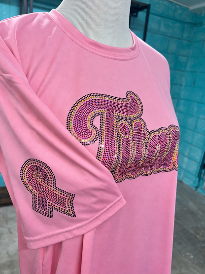 Mascot Pink Out Spangle Light Pink Gildan or A4 Drifit T-Shirt