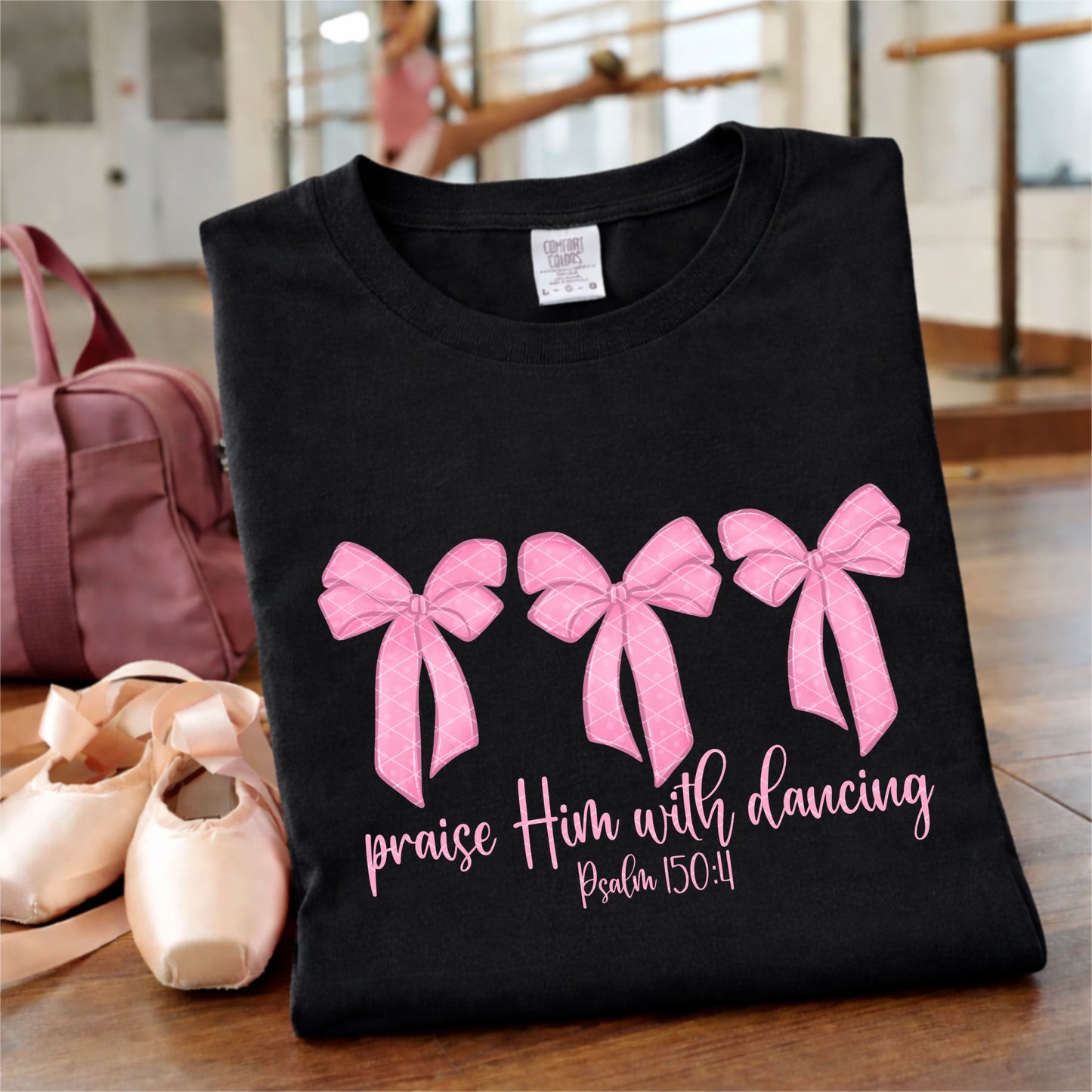 Praise Him with Dancing Faith God Ready to Press Instant Peel DTF Transfers Sublimation Transfers