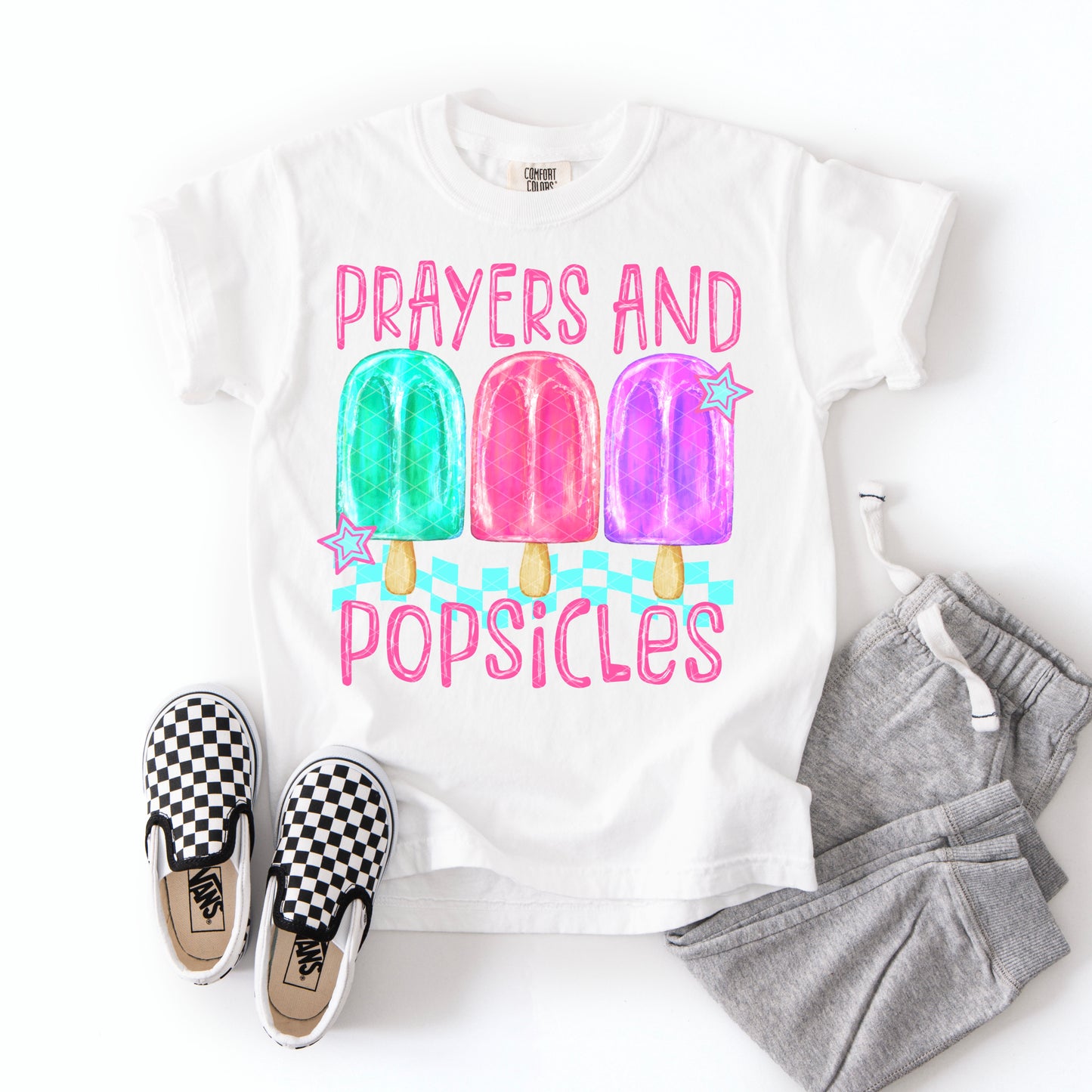 Girly Prayers and Popsicles Faith religious DTF Transfer Sublimation Transfer