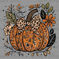 Pumpkin Fall Bow Ready to Press Transfer DTF Transfer Sublimation Transfer