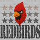 Redbirds Mascot Faux Yarn Ready to Press DTF Transfers Sublimation Transfers