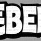 Rebels Black and White Sports Mascot Ready to Press Transfer DTF Transfer Sublimation Transfer