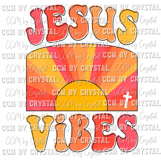 Retro Jesus Vibes CCM Ready to Press Transfer