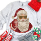 Christmas Santa Soda Ready to Press Transfer Instant Peel DTF Transfer Sublimation Transfer