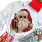 Christmas Santa Soda Faux Fake Sequins Ready to Press Transfer Instant Peel DTF Transfer Sublimation Transfer