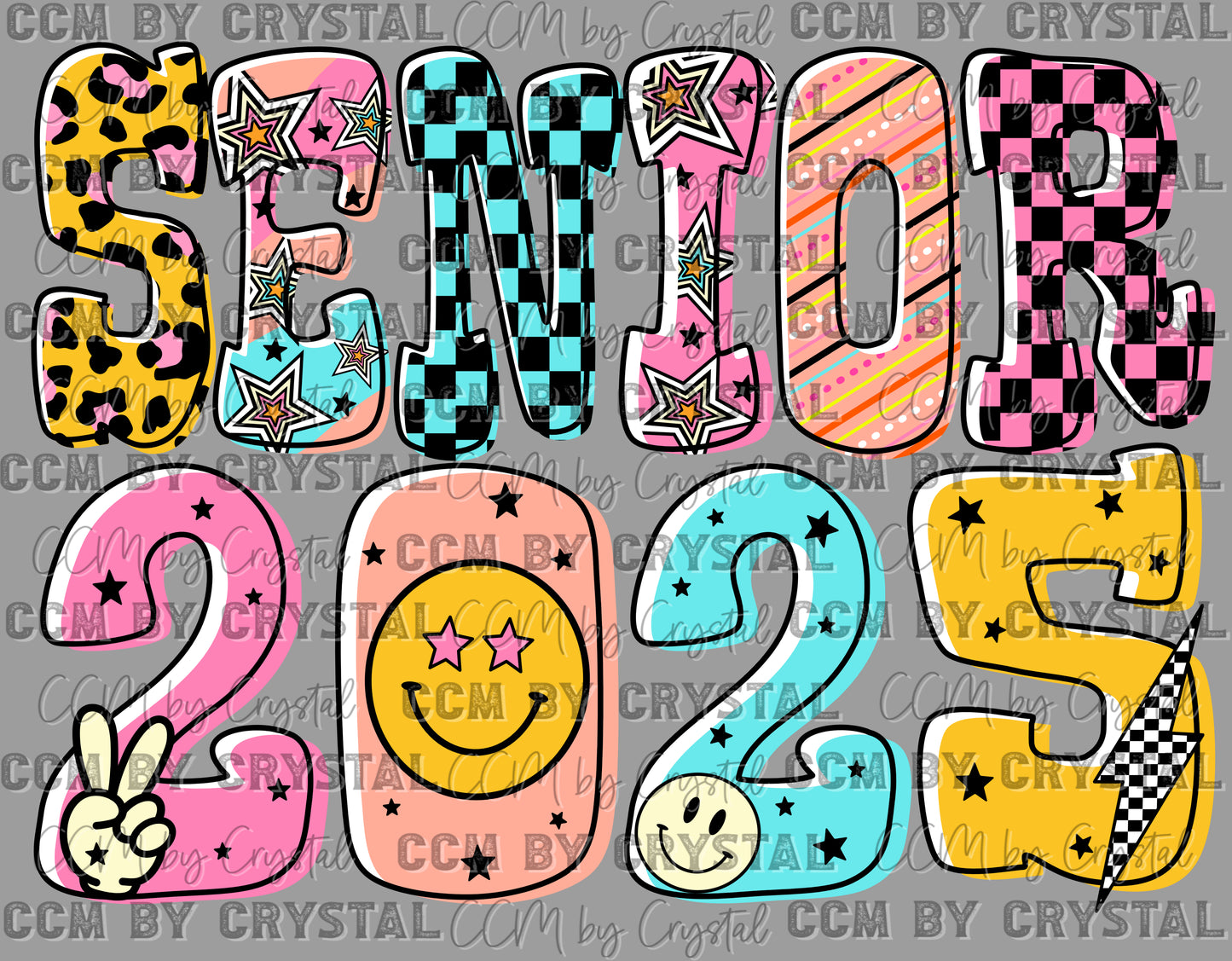 Senior 2025 Ready to Press Transfer DTF Transfer Sublimation Transfer