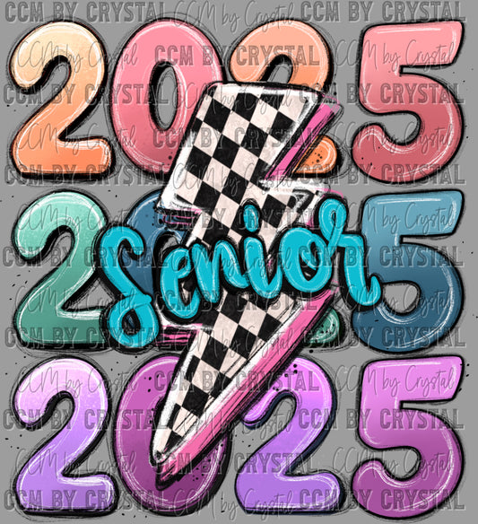 Senior 2025 Ready to Press Transfer DTF Transfer Sublimation Transfer
