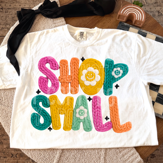 Shop Small Faux Fake Yarn Ready to Press Transfer Instant Peel DTF Transfer