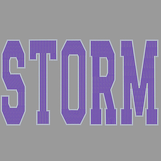 Storm 11" 2-Color Ready to Press Spangle Transfer Bling Transfer Sparkle Transfer