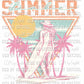 Summer Babe Cowgirl Summer Summertime Ready to Press Transfer