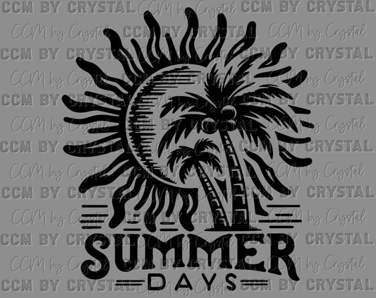 Summer Days Ready to Press Transfer DTF Transfer Sublimation Transfer