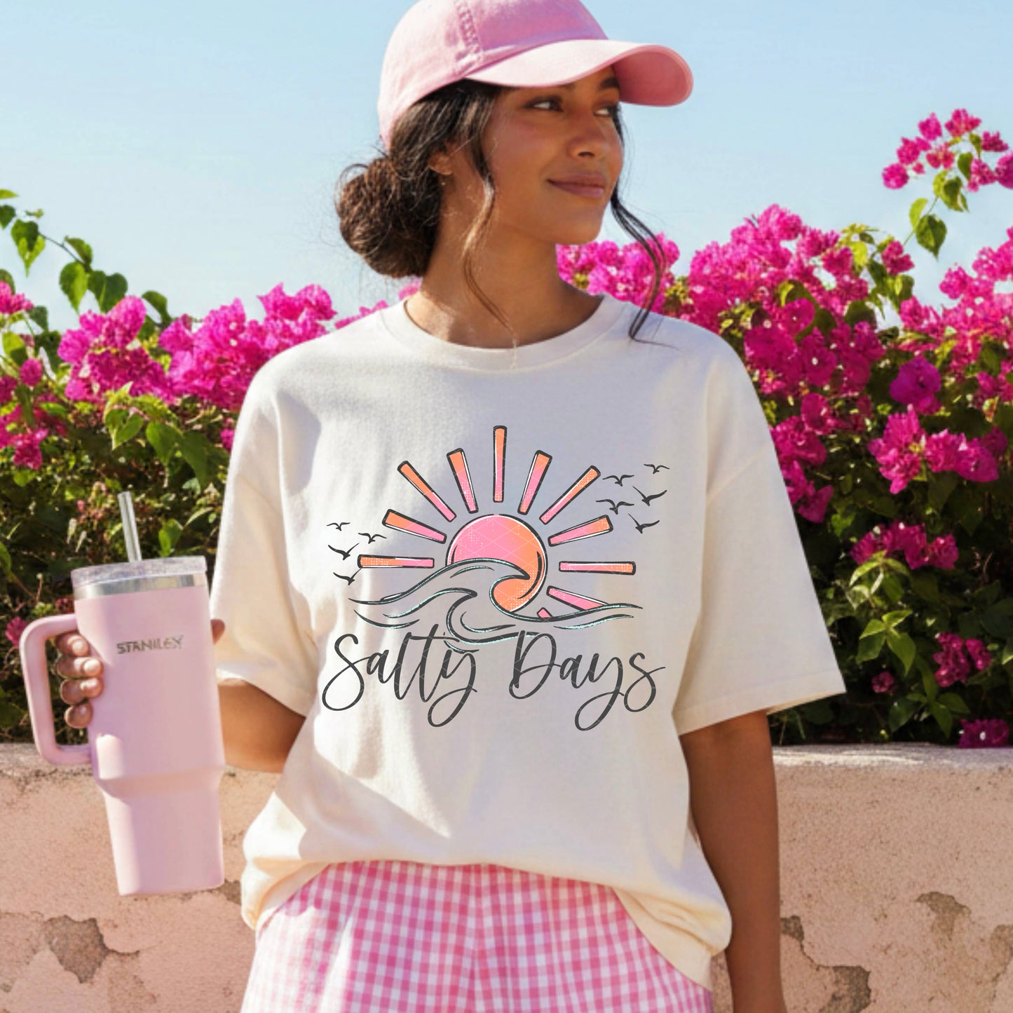Salty Days Summer Beach DTF Transfer Sublimation Transfer