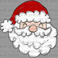 Santa Doodle Christmas Ready to Press Transfer DTF Transfer Sublimation Transfer