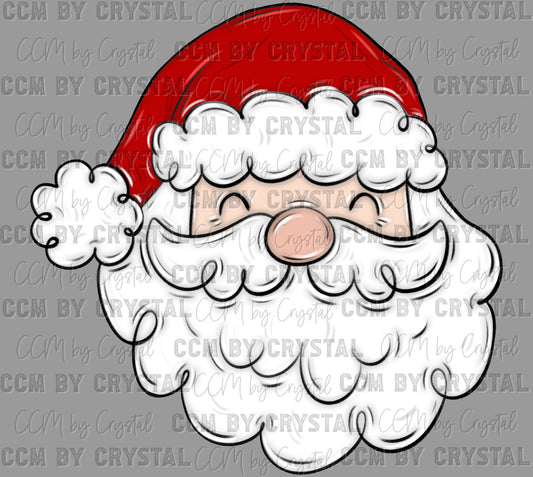 Santa Doodle Christmas Ready to Press Transfer DTF Transfer Sublimation Transfer