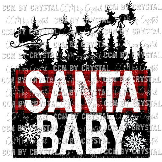 Santa Baby Christmas Ready to Press Transfer