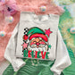 Believe Santa Christmas Faux Fake Glitter Ready to Press Transfer Instant Peel DTF Transfer Sublimation Transfer
