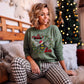 Santa's Busy Bee Christmas Ready to Press DTF Transfer Sublimation Transfer
