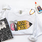 Nurse Doodle Pencil back to School Ready to Press Transfer DTF Transfer Sublimation Transfer