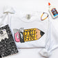 Para Doodle Pencil back to School Ready to Press Transfer DTF Transfer Sublimation Transfer