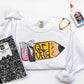 Sped Doodle Pencil back to School Ready to Press Transfer DTF Transfer Sublimation Transfer