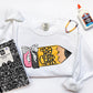 Teacher Doodle Pencil back to School Ready to Press Transfer DTF Transfer Sublimation Transfer