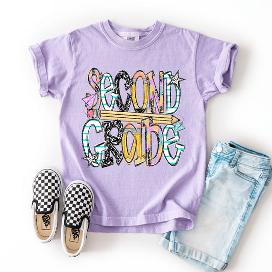 2nd Second Grade Back to School Ready to Press DTF Transfers Sublimation Transfers